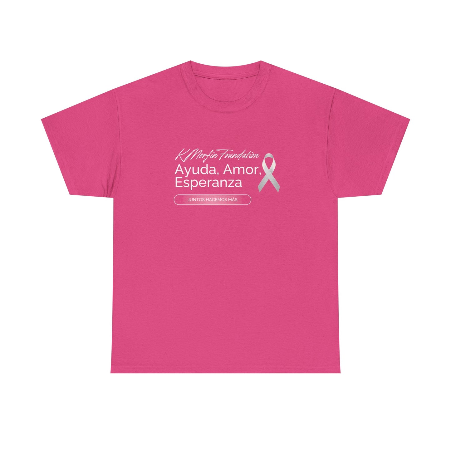 Supportive Cotton Tee - Ayuda. Amor. Esperanza, Unisex Shirt, Awareness Apparel, Gift for Cancer Support, Comfortable Casual Wear