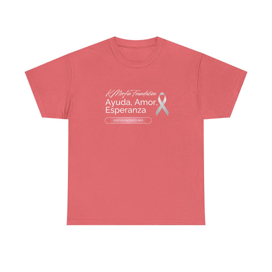 Supportive Cotton Tee - Ayuda. Amor. Esperanza, Unisex Shirt, Awareness Apparel, Gift for Cancer Support, Comfortable Casual Wear