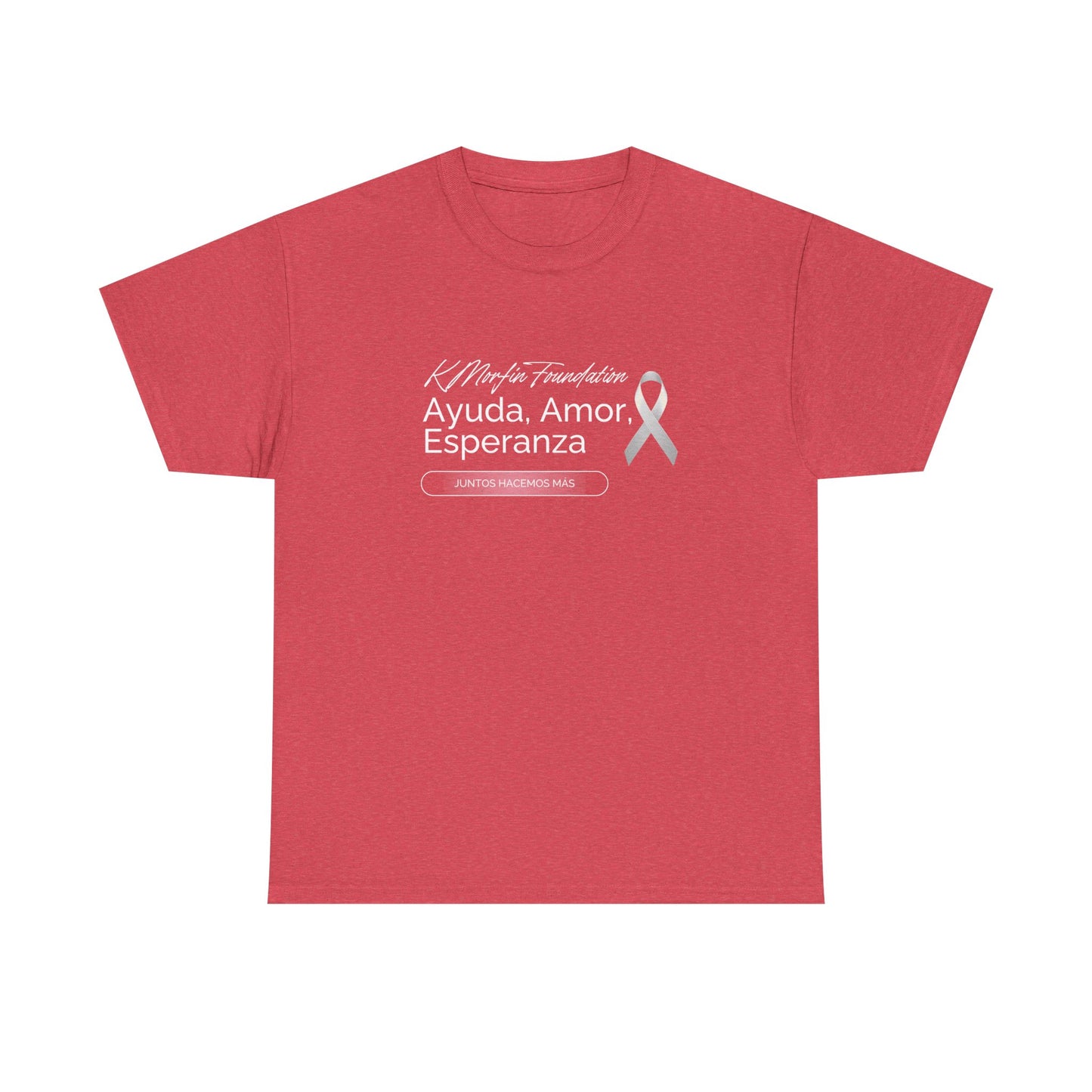 Supportive Cotton Tee - Ayuda. Amor. Esperanza, Unisex Shirt, Awareness Apparel, Gift for Cancer Support, Comfortable Casual Wear