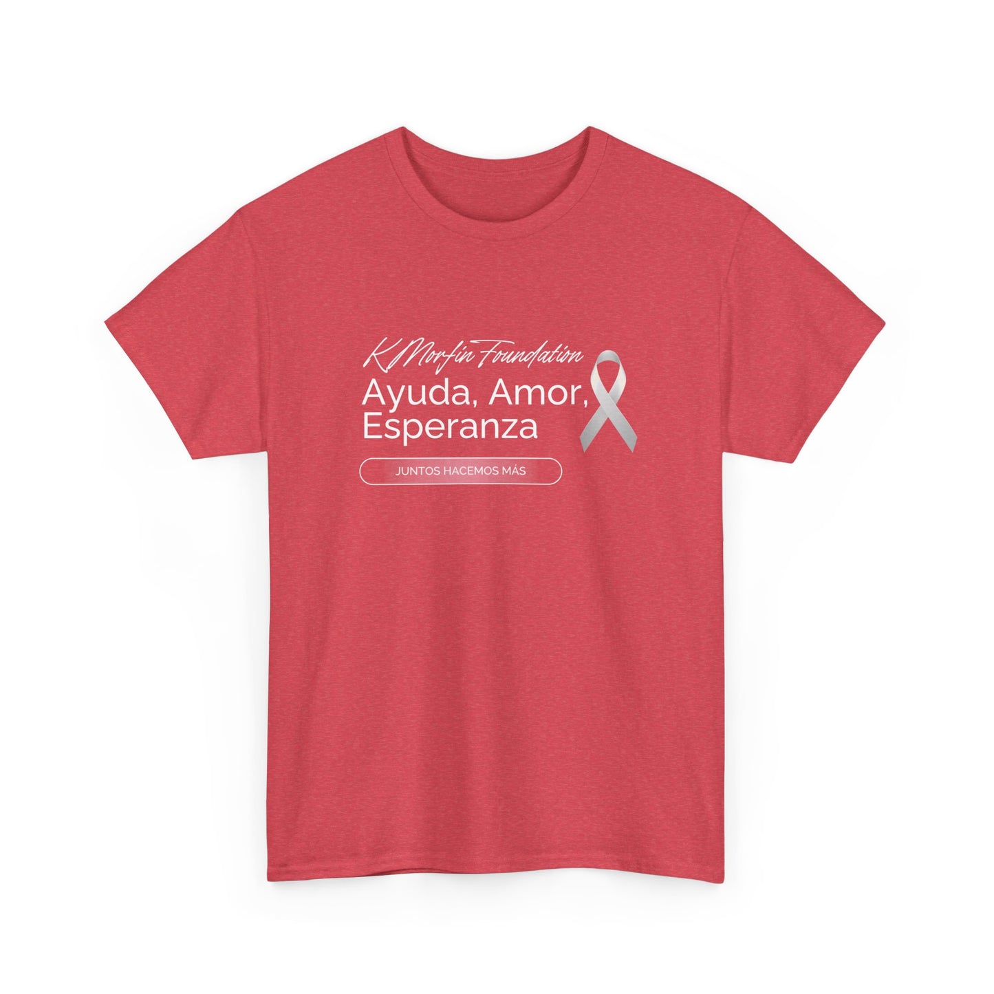 Supportive Cotton Tee - Ayuda. Amor. Esperanza, Unisex Shirt, Awareness Apparel, Gift for Cancer Support, Comfortable Casual Wear