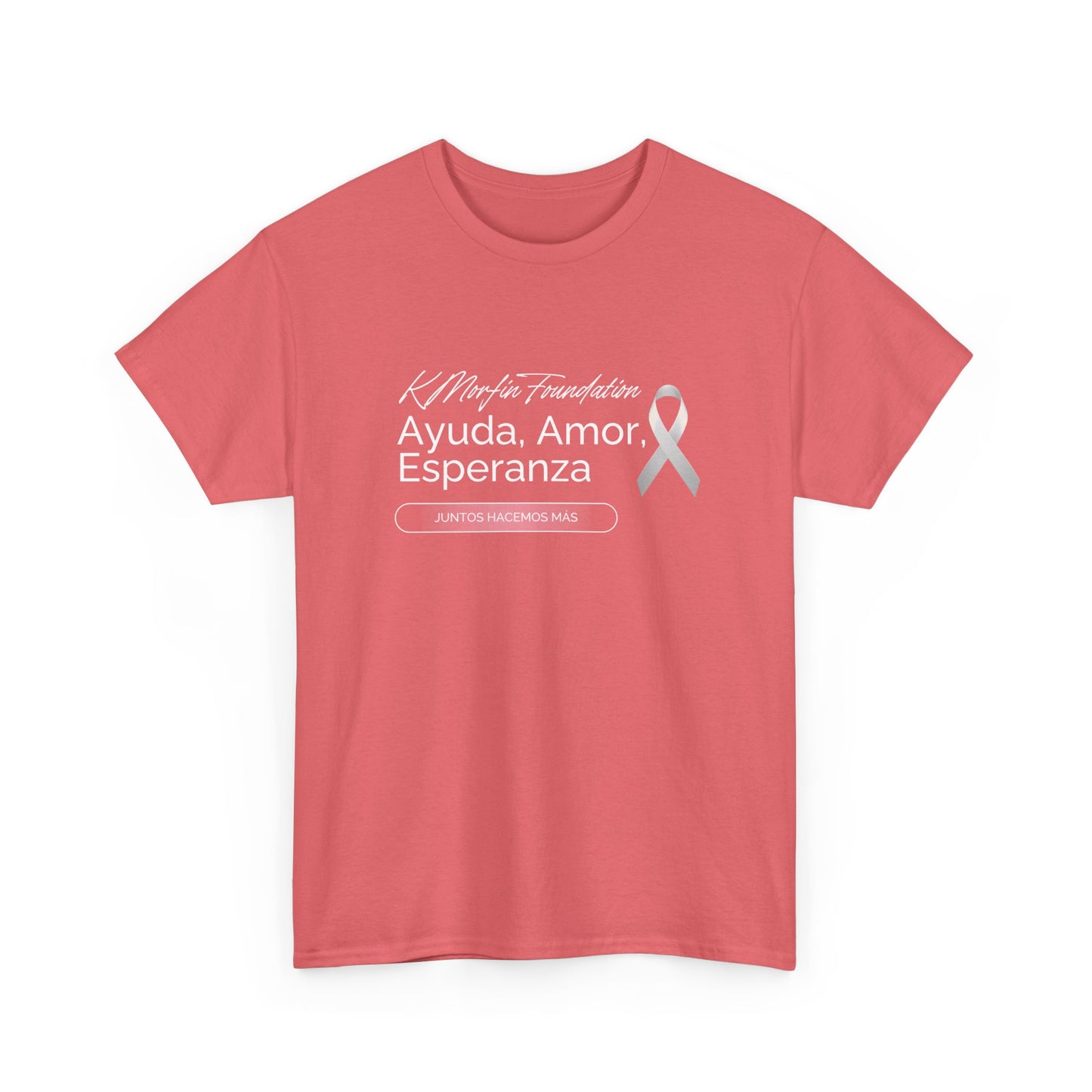 Supportive Cotton Tee - Ayuda. Amor. Esperanza, Unisex Shirt, Awareness Apparel, Gift for Cancer Support, Comfortable Casual Wear
