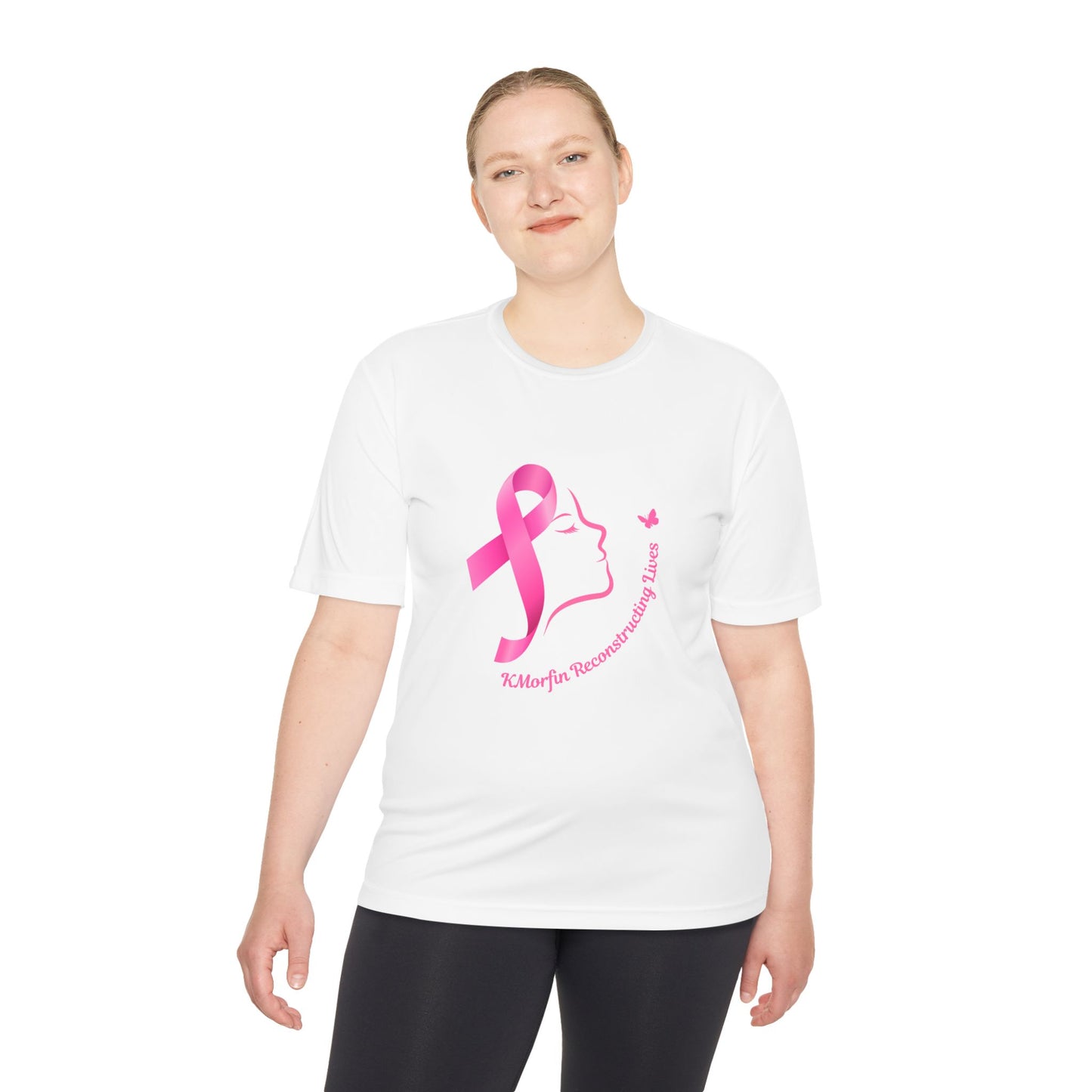 Breast Cancer Awareness Tee - Unisex Moisture Wicking Shirt with Pink Ribbon Design, Fitness Shirt, Supportive Apparel, Gift for [...]